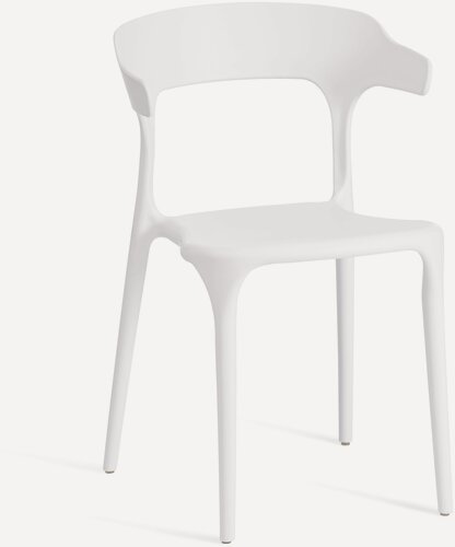 Изображение товара Стул для кухни со спинкой TetChair, пластик, 1 шт, белый