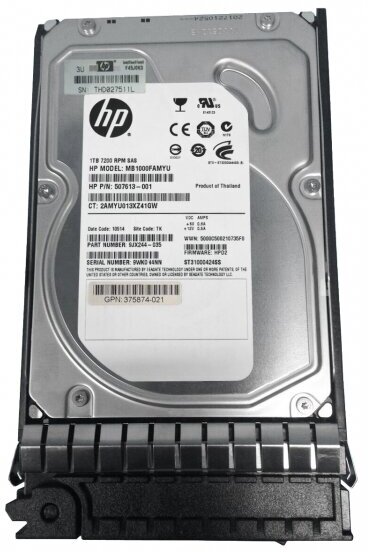 Жесткий диск HP MB1000FAMYU 1Tb SAS 3,5" HDD