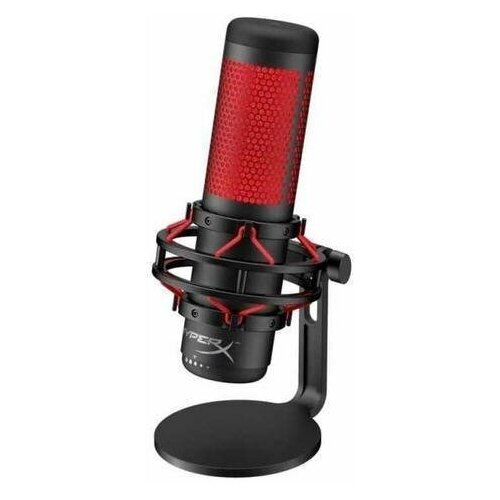 Микрофон проводной HyperX QuadCast (HX-MICQC-BK) 3м черный микрофон hyperx procast microphone черный [699z0aa]