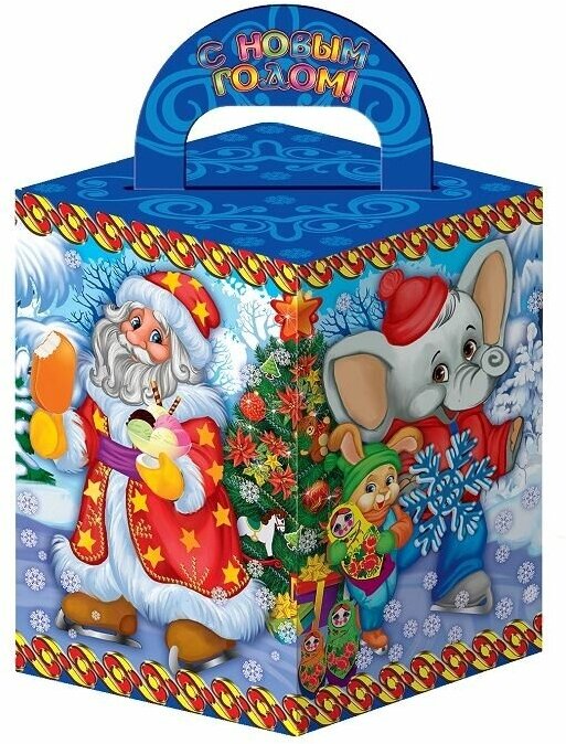 Коробки для новогодних подарков 400 г "Загадки от Деда Мороза" - набор 30 шт.