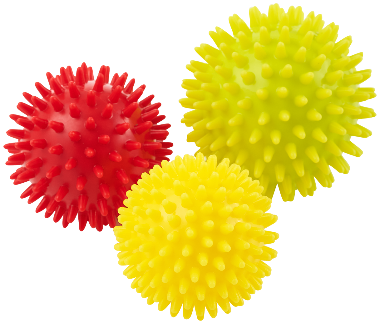 Мяч массажный Basefit Gb-602 6 см, желтый