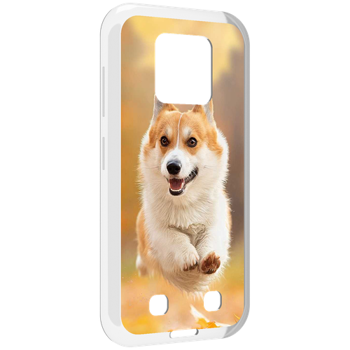 Чехол MyPads когри собака для Oukitel WP18 задняя-панель-накладка-бампер