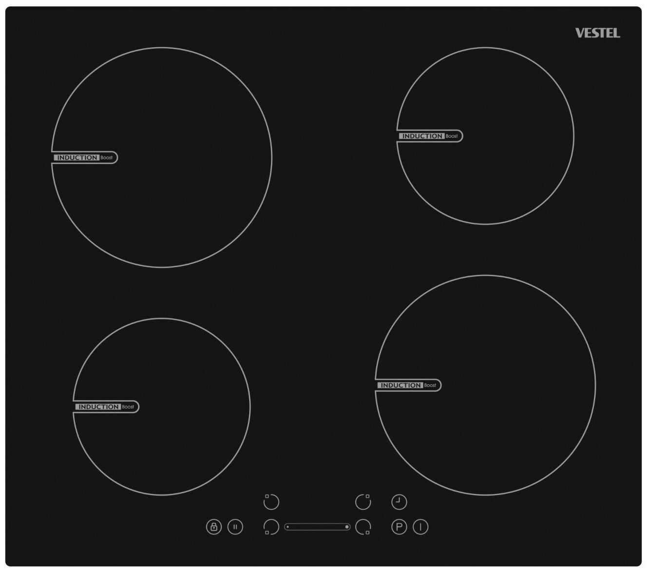 Индукционная варочная поверхность встроенная VESTEL BIH 64 BL
