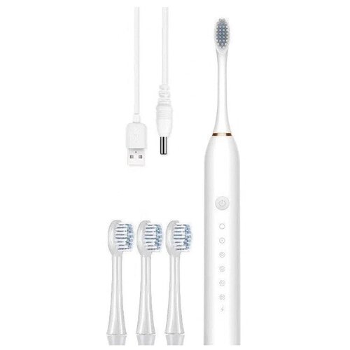 Электрическая звуковая зубная щетка Sonic Toothbrush с 3 насадками и 5 режимами работы Щетка для отбеливания зубов и профилактики кариеса 41400₽
