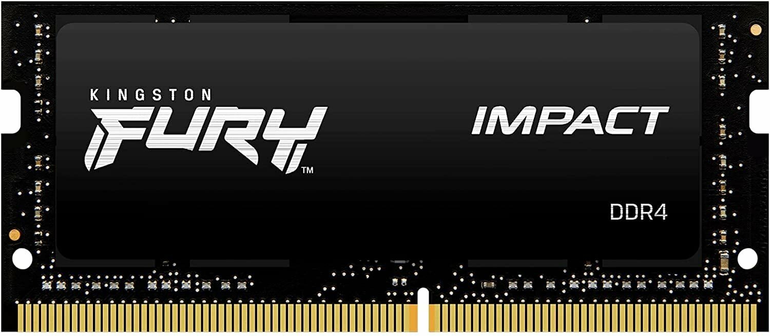 Оперативная память для ноутбука 32Gb (2x16Gb) PC4-25600 3200MHz DDR4 SO-DIMM CL20 Kingston FURY Impact (KF432S20IBK2/32)