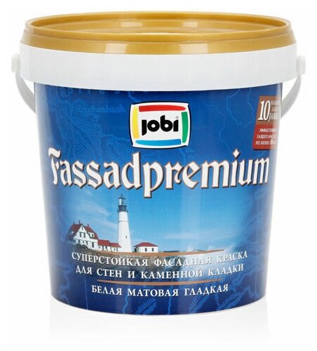 JOBI FASSADPREMIUM Краска фасадная премиум -20С (0,9л)