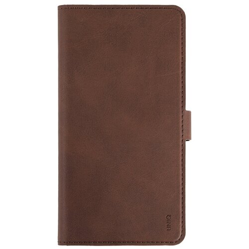 фото Чехол uniq journa heritage для iphone 12 pro max | книжка карман магнит экокожа коричневый