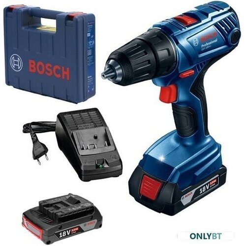 Шуруповерт Bosch GSR 180-LI Professional 06019F8109 с 2-мя АКБ кейс 28191₽