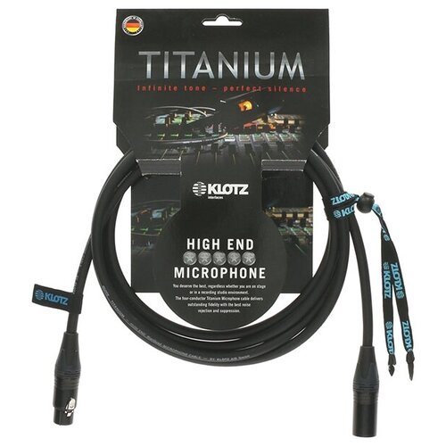 TI-M0500 Titanium Кабель микрофонный, 5м, XLR, Klotz