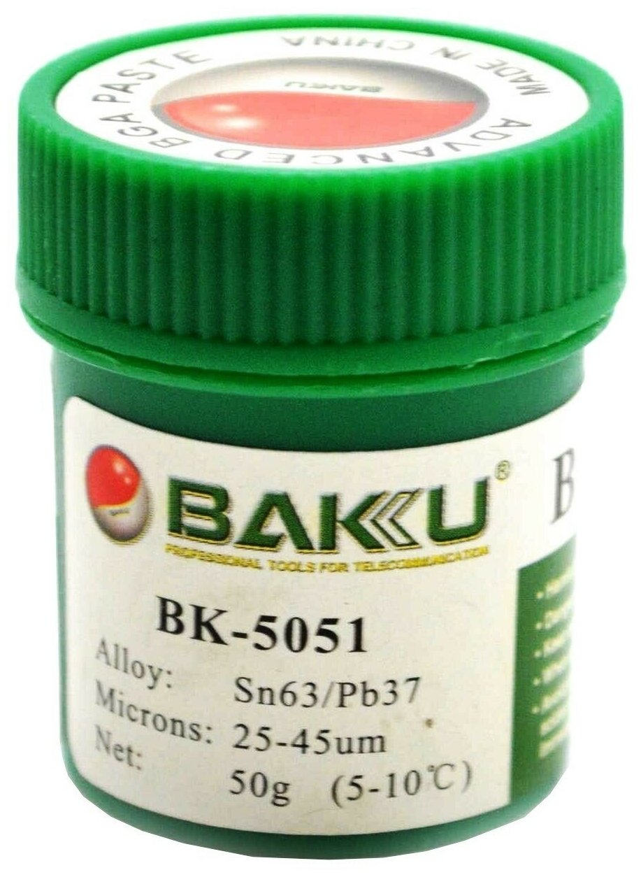 Паста паяльная BAKU BK-5051 (50 гр.)