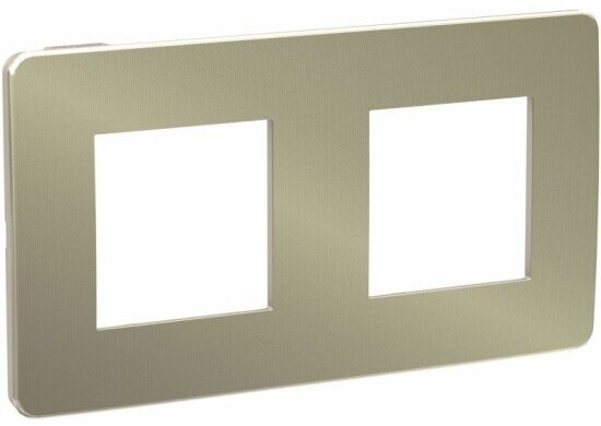 фото Рамка SYSTEME ELECTRIC (SCHNEIDER ELECTRIC) SCHNEIDER ELECTRIC UNICA STUDIO 2-постовая, Бронза/Бежевый, NU280451