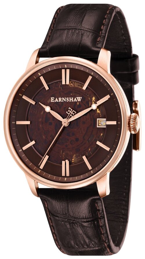 Наручные часы EARNSHAW ES-8075-03, коричневый