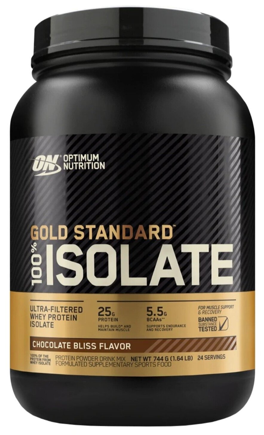 Изолят протеина OPTIMUM NUTRITION 100% Isolate Gold Standard 720-744 г, Шоколад