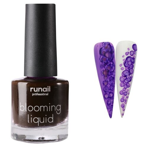 RuNail, Blooming Liquid - краска для акварельной техники (светло-фиолетовый), 7мл