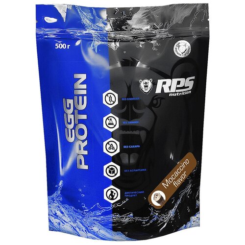 Протеин RPS Nutrition Egg Protein, 500 гр, мокачино протеин rps nutrition egg protein 500 гр ваниль