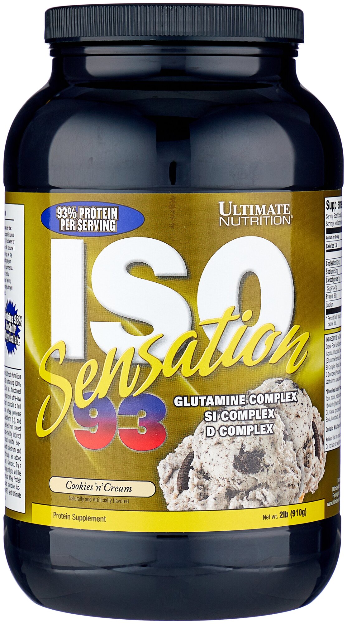 Протеин Ultimate Nutrition ISO Sensation 2lb Cookies'n Cream