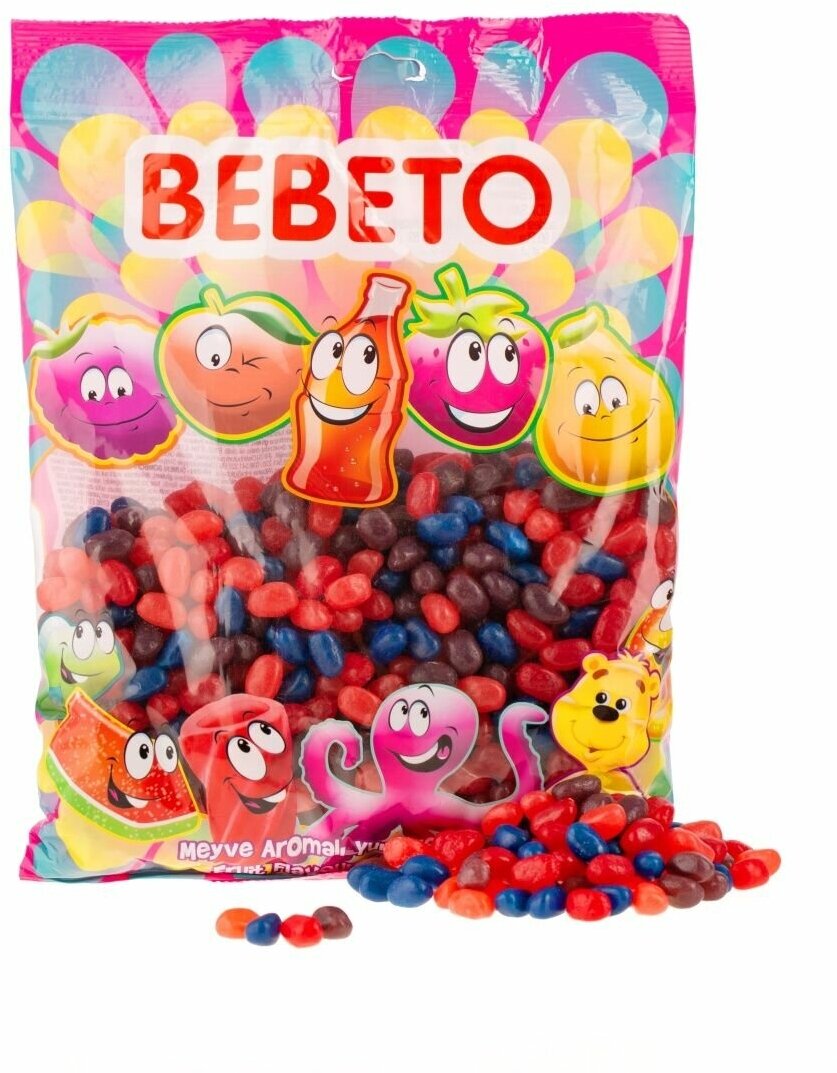 Мармелад жевательный Bebeto Cool Beans Berry mix, 1000г - фотография № 4