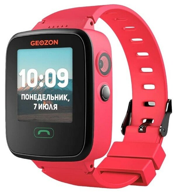 Geozon Детские смарт-часы Geozon Aqua G-W04PNK, 1.44", IPS, SIM, камера, GPS, 600 мАч, розовые