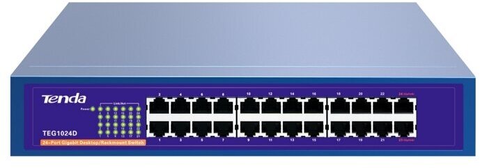 Коммутатор TENDA TEG1024D 24 порта 10/100/1000Mbsp