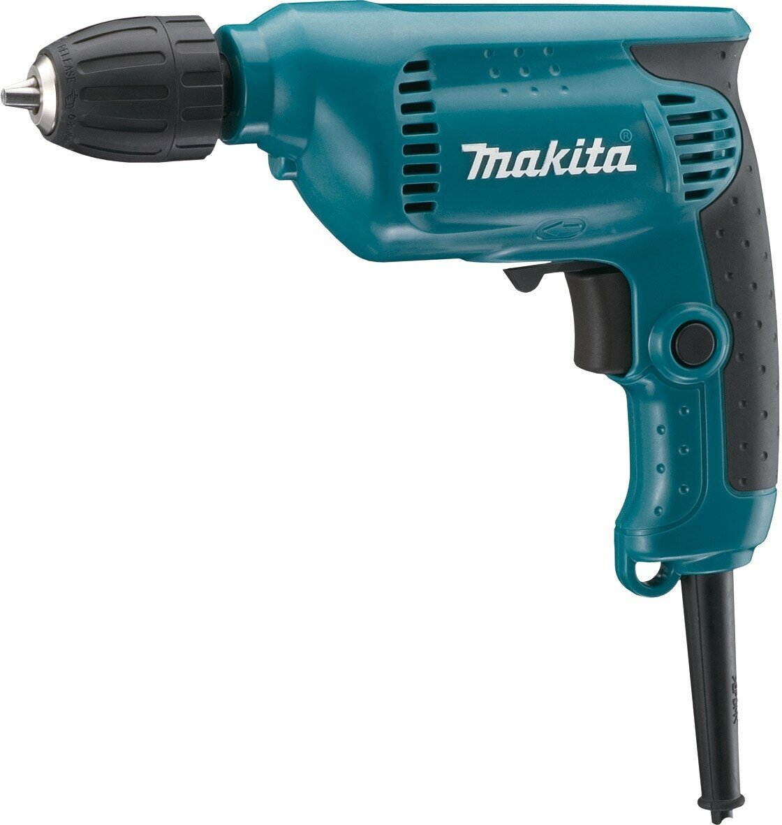 Дрель Makita 6413 450Вт, безударная, быстрозажимной, антивибрационная, коробка, бирюзовая