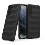 Противоударный чехол Flexible Case для Samsung Galaxy S21 черный - изображение