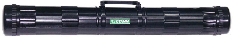 Комплект 11 шт, Тубус для чертежей СТАММ, диаметр 9 см, длина 68 см, А1, черный, с ручкой, ПТ21