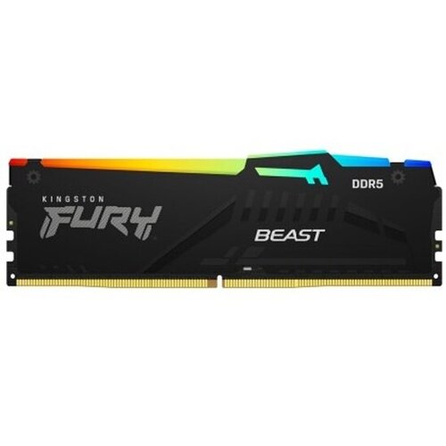 Оперативная память Kingston DDR 5 64Gb 2x32Gb 5200Mhz pc-41600 FURY Beast Black RGB XMP CL40 KF552C40BBAK2-64 3060000₽