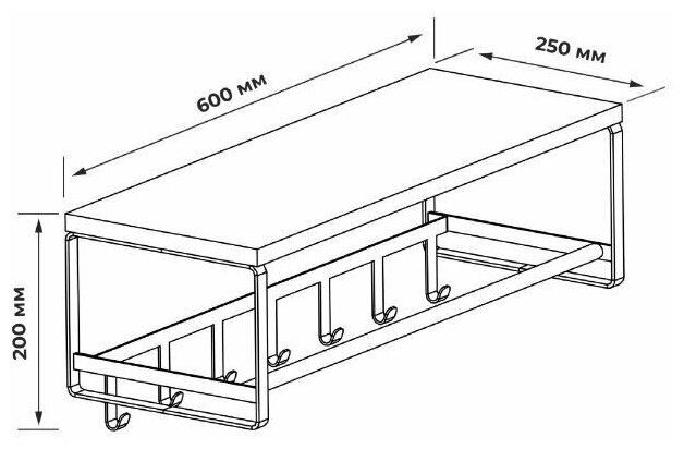 Настенная вешалка для одежды - фотография № 2