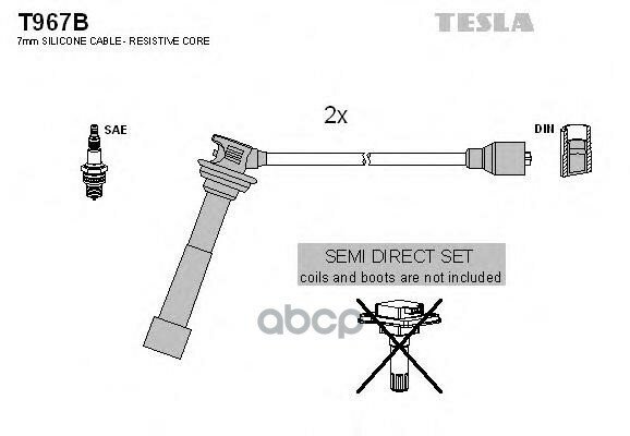 Провода зажигания TESLA арт. T967B