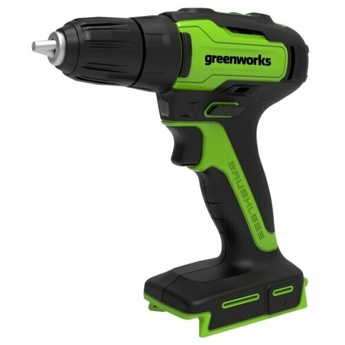 Дрель-шуруповерт аккумуляторная Greenworks GD24DD35 24V бесщеточная без АКБ и ЗУ 689000₽