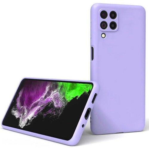 Накладка силиконовая Silicone Cover для Samsung Galaxy M33 5G M336 сиреневая