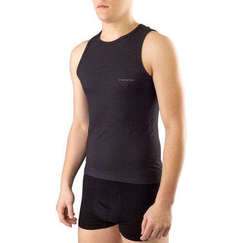 фото Майка viking easy dry singlet unisex, силуэт прилегающий, стрейч, размер m, черный