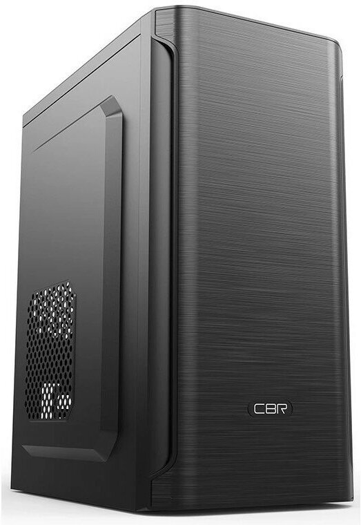 CBR PCC-MATX-MX10-450W2 Корпус mATX Minitower MX10 c БП PSU-ATX450-08EC (450W/80mm) 2*USB 2.0 HD Audio+Mic Black