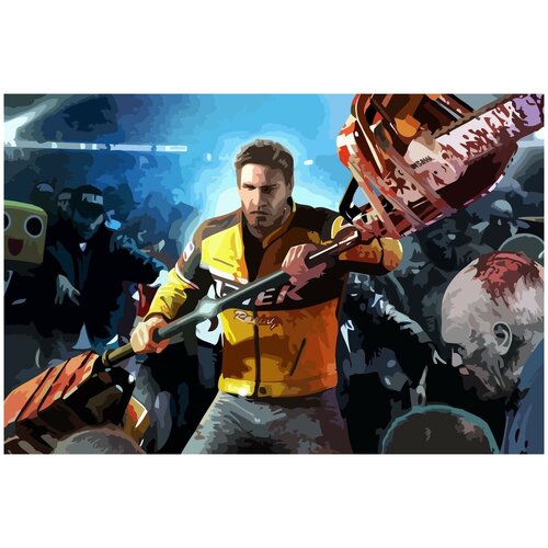 dead rising 2 cap 1214 Картина по номерам на холсте dead rising 2 зомби - 2