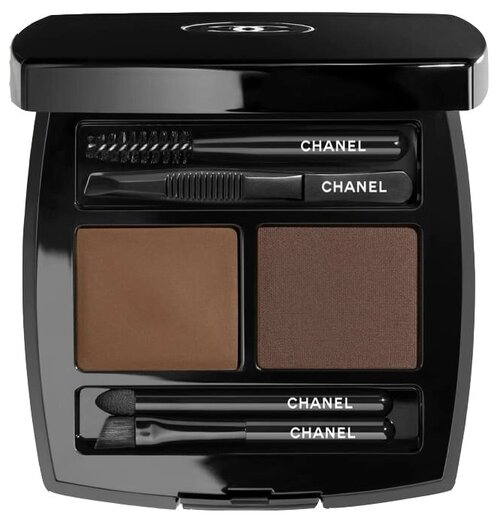 Chanel Набор для бровей La Palette Sourcils Brow Wax and Brow Powder Duo, 02 - medium