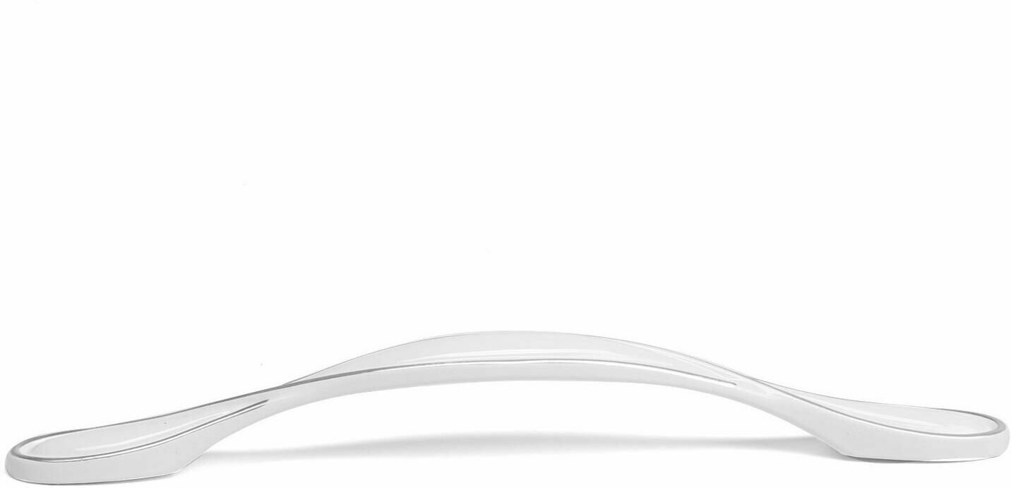Ручка-скоба PC181BL, м/о 192 мм, цвет белый - фотография № 3