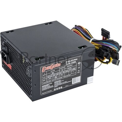 Блок питания Exegate EX259603RUS-S XP650 ATX SC black 12cm fan 24p4p 68p PCI-E 3SATA 2ID 358500₽