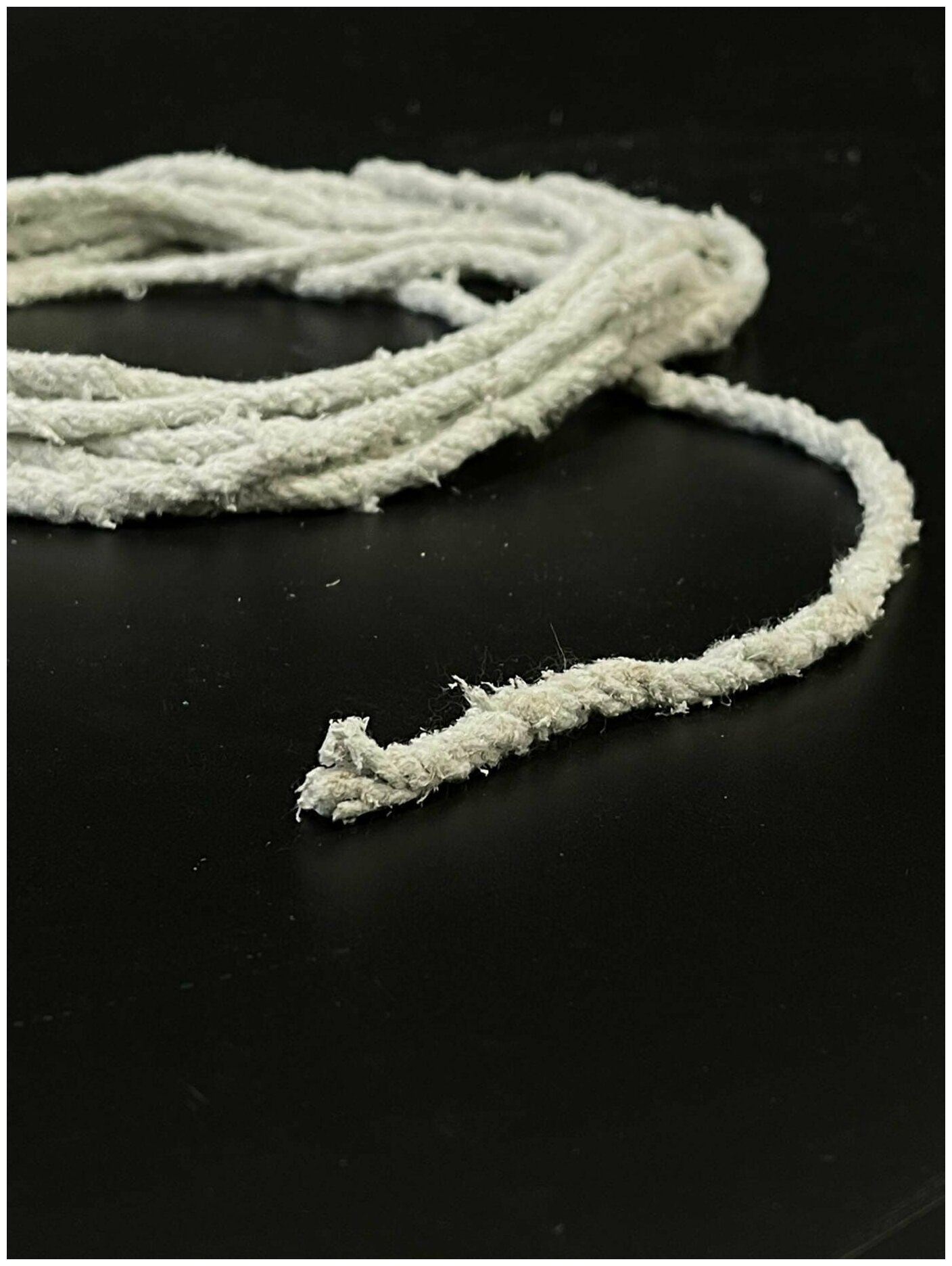 Асбест (Асбошнур) термостойкий / уплотнитель для дымохода печи, котла ...