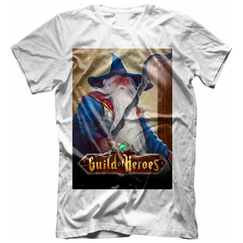 фото Футболка guild of heroes, гильдия героев №10, а3 migom
