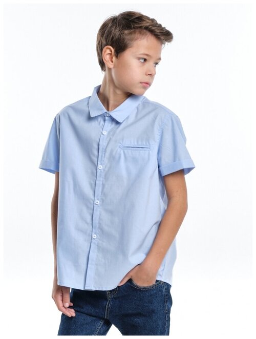 Рубашка Mini Maxi, размер 152, голубой
