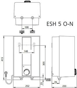 Накопительный электрический водонагреватель Stiebel Eltron ESH 5 O-N Trend, кран, белый - фотография № 11