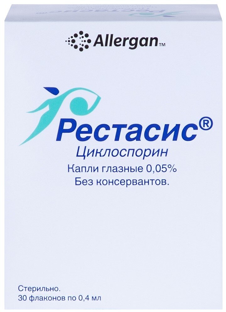 Рестасис гл. капли фл., 0.05%, 0.4 мл, 30 шт.