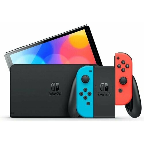 Приставка Nintendo Switch OLED 64 Gb Neon Неоновый красный синий 3199000₽