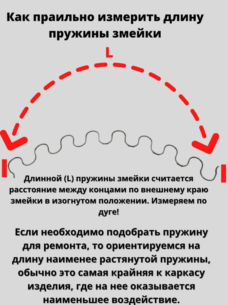 Пружина змейка для дивана