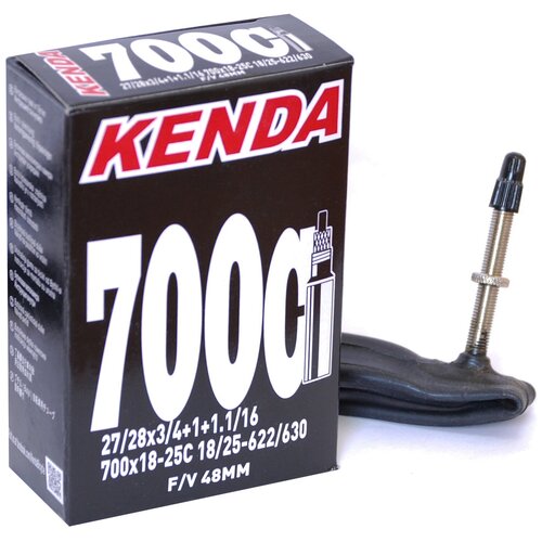 Камера KENDA 28 /700 спорт 48мм 5-511291 узкая (700х18/25C) камера kenda 28 700 спорт 48мм 5 511291 узкая 700х18 25c