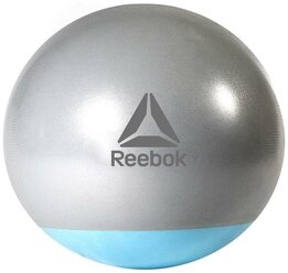 Фитбол REEBOK RAB-40017, 75 см серый/голубой