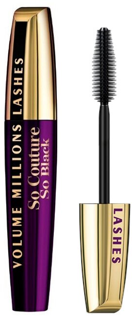 Тушь для ресниц с эффектом объема L'Oreal Paris Volume Millions Lashes. So Couture So Black т. Черный 9,5 мл