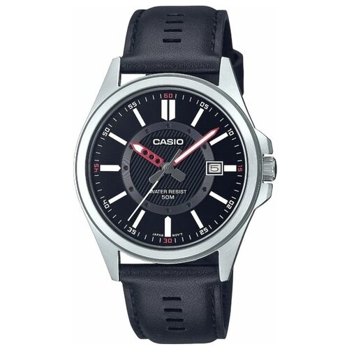 фото Часы японские наручные мужские кварцевые на ремне casio mtp-e700pl-1e