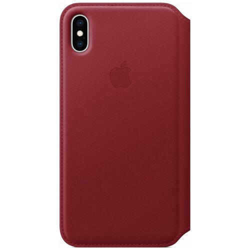 Чехол Apple Folio кожаный для iPhone XS Max, (PRODUCT)RED