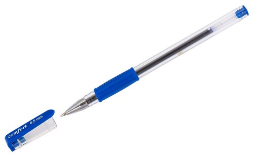 Ручка гелевая Союз Comfort (0.4мм, синий, резиновая манжетка) 1шт. (РГ 166-01)